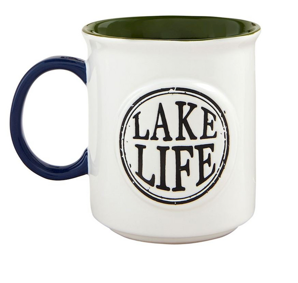 Lake Life Stamped Oversized  Mug