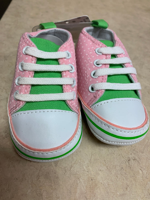 Green and Pink Girl Shoes 12 - 18 month