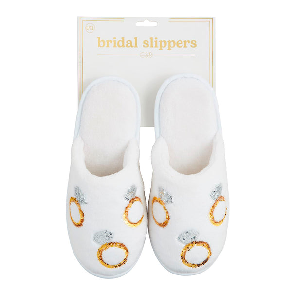 Bride White Slippers - L/XL