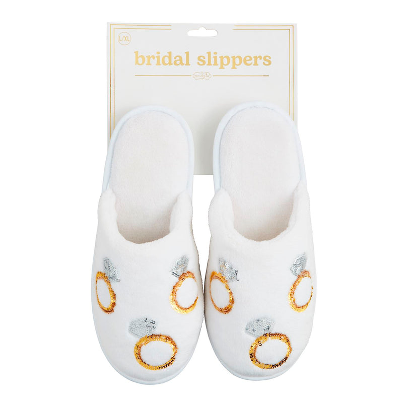 Bride White Slippers - L/XL