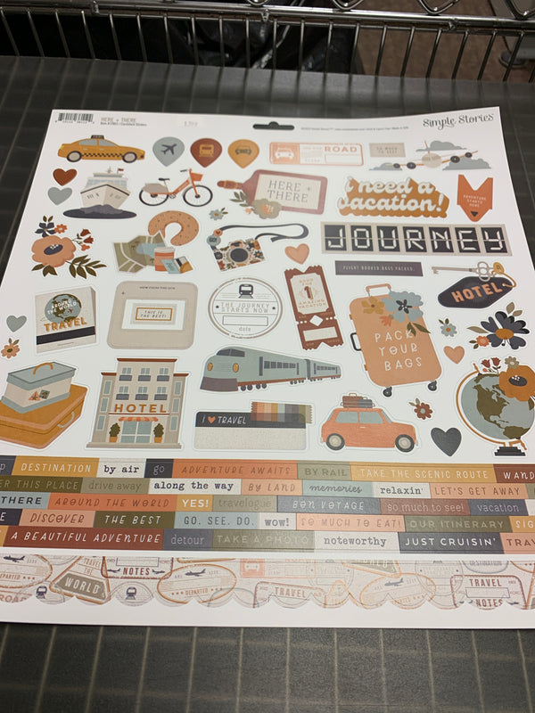 Cardstock Stickers - Here + There