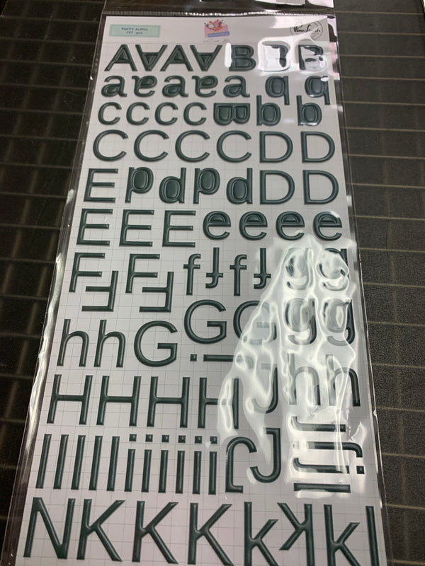 The Simple Things - Puffy Alpha Stickers - 197 Pieces