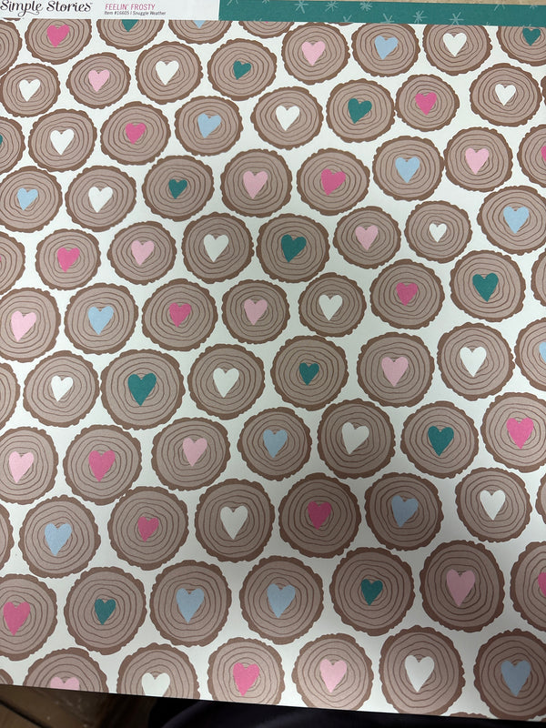Snuggle Weather - Feelin' Frosty - 12 x 12 Scrapbook Paper