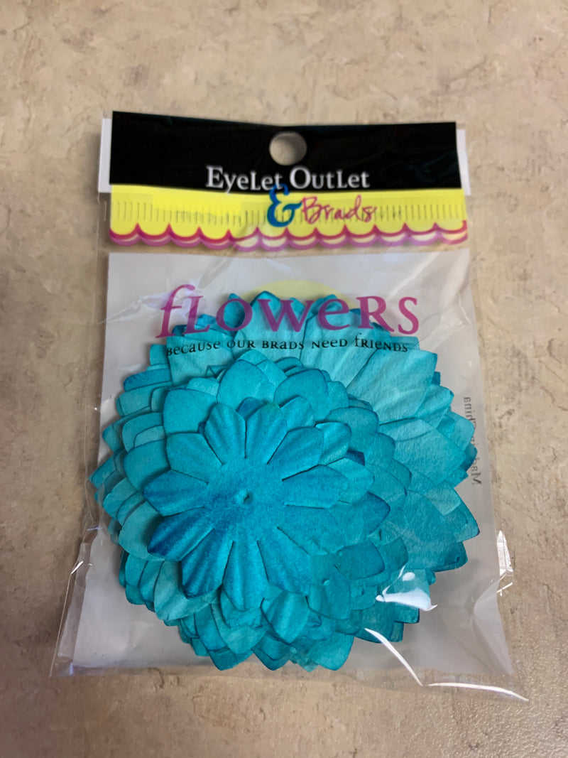 Blue Paper Flower Petals