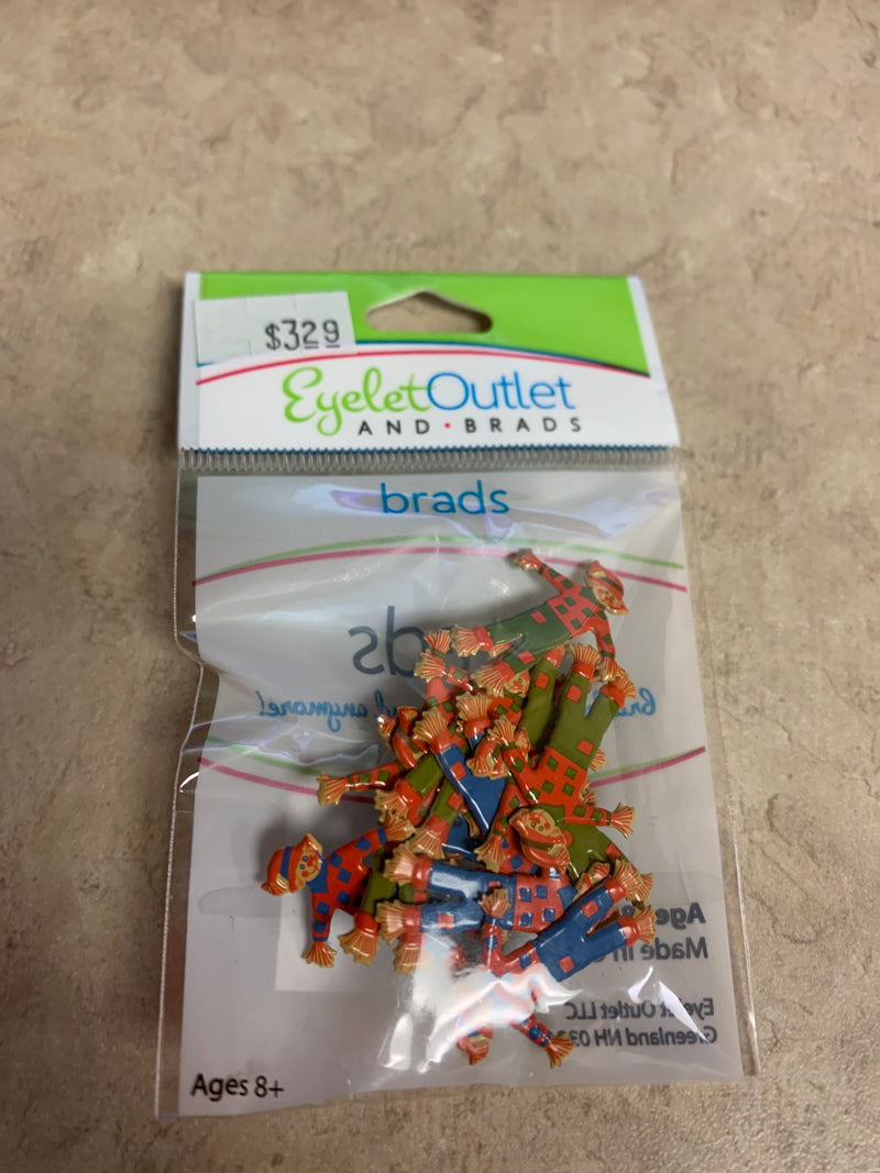 Scarecrow Brads - 12 Count