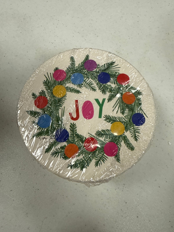 Joy Wreath Tile Coaster Set of 6