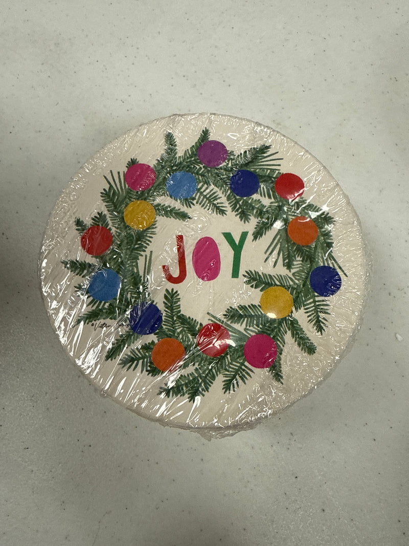 Joy Wreath Tile Coaster Set of 6