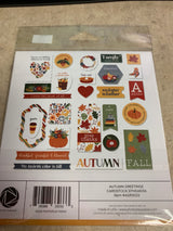 Autumn Greetings Cardstock Ephemera - 26 Pieces