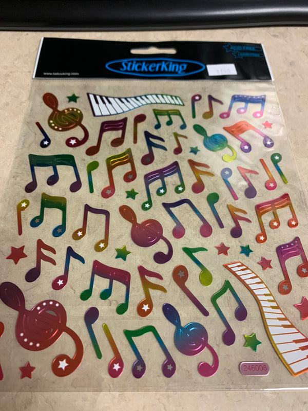 Piano and Music Notes Stickers