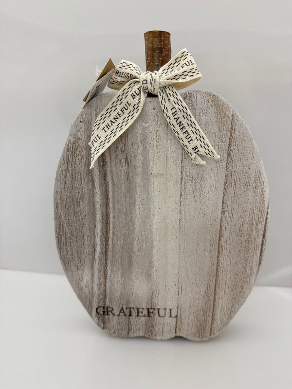 Grateful Pumpkin Plaque