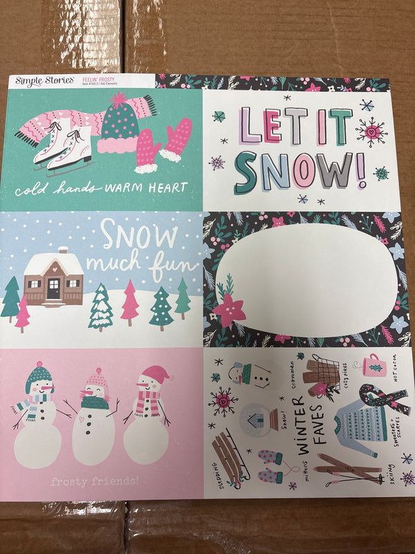 4x6 Elements - Feelin' Frosty - 12 x 12 Scrapbook Paper