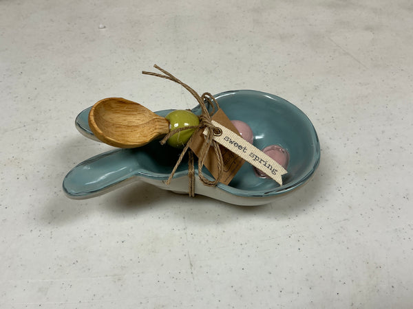 Bunny Candy Dish Set - Blue Bunny