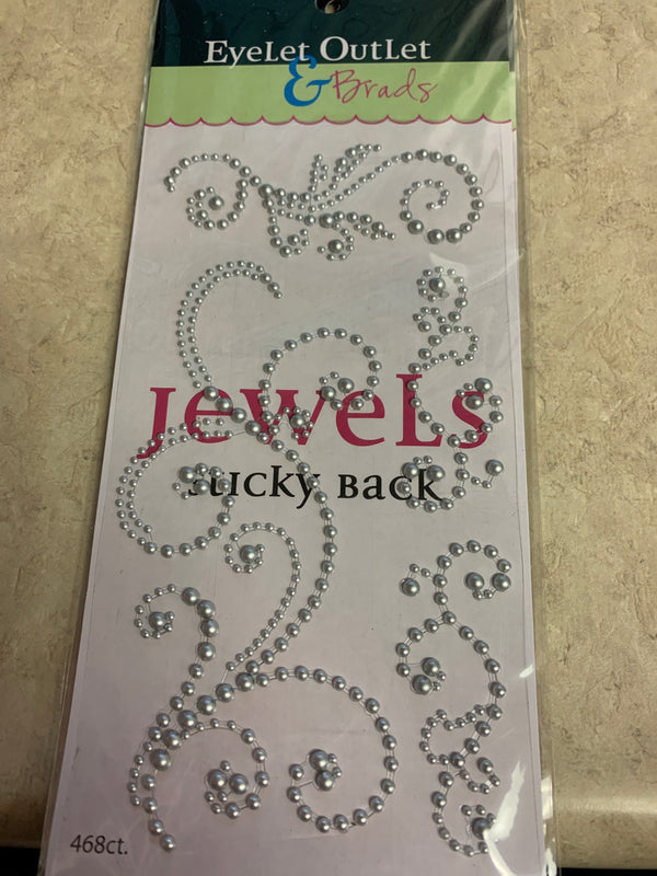 Swirl Silver pearls