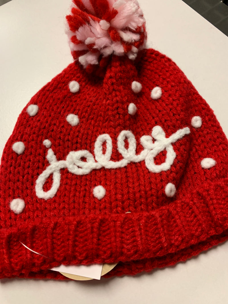Christmas Yarn Hat - Jolly - 0-6 month