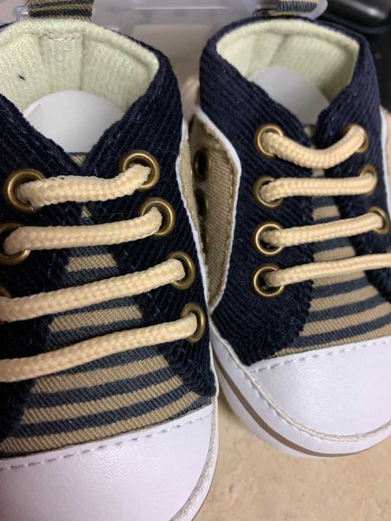 Tan and Navy Shoes