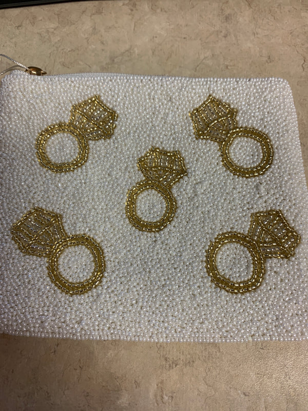 Bride Beaded Ring Case - GD - Bride