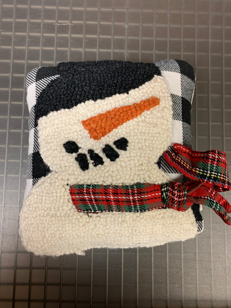 Snowman Mini Hook Pillow