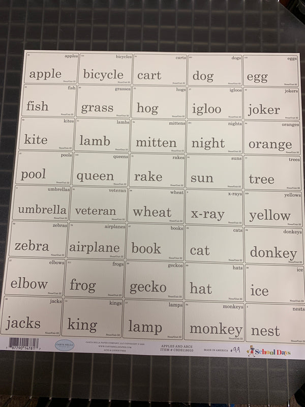 Apple and ABCS - School Days