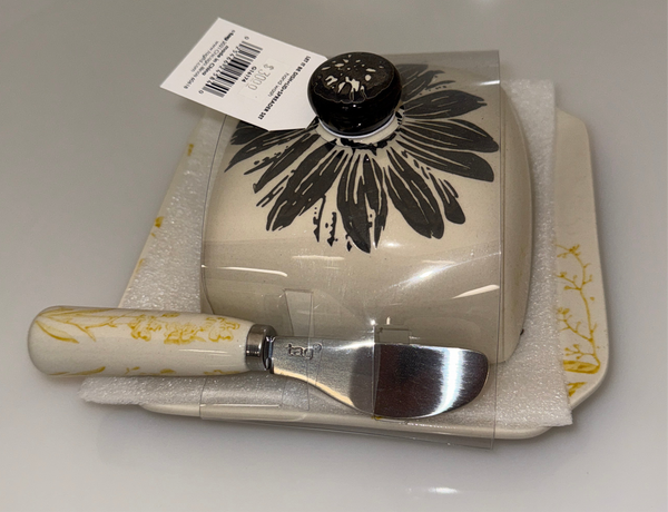 Let It Bee Dish with Lid and Spreader
