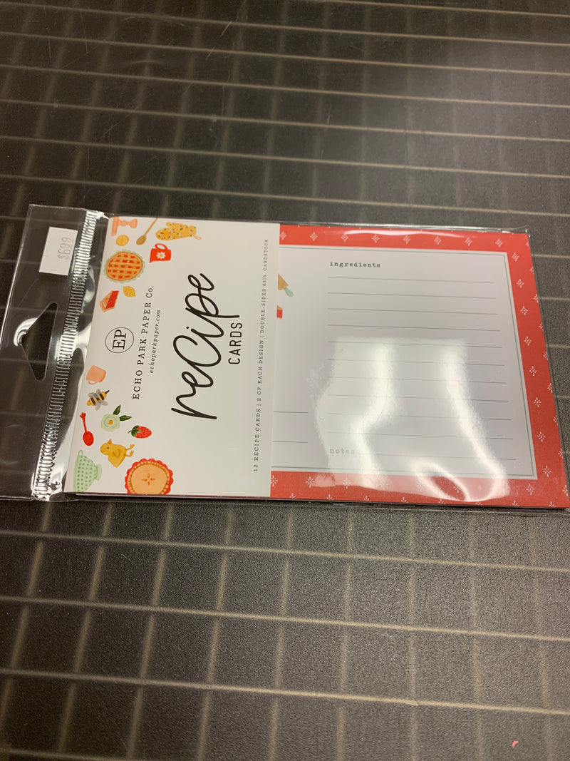 Homemade  -  Recipe Cards - 12 Cards