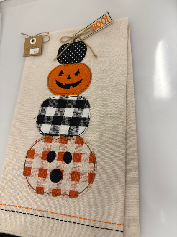 Stack Halloween Applique Towel