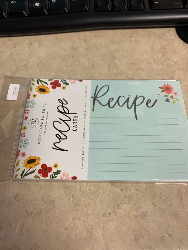 Sunflower Summer -  Recipe Cards