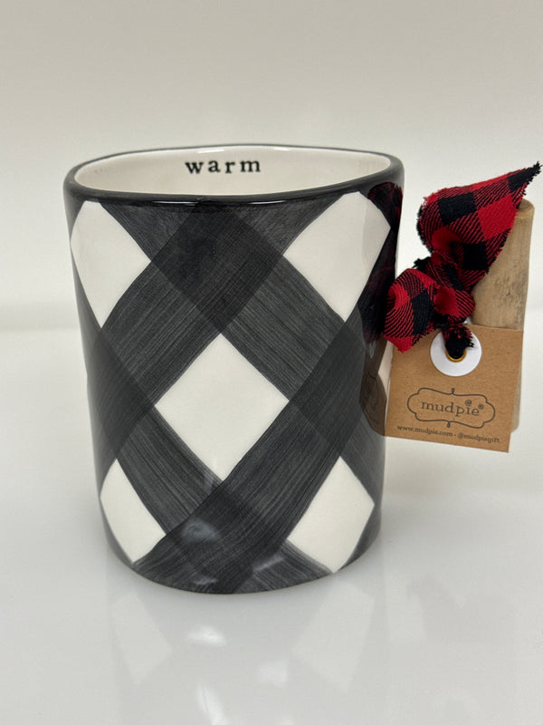 XL Black Wooden Handle Mug