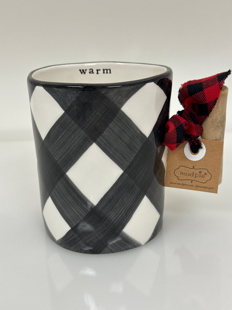 XL Black Wooden Handle Mug