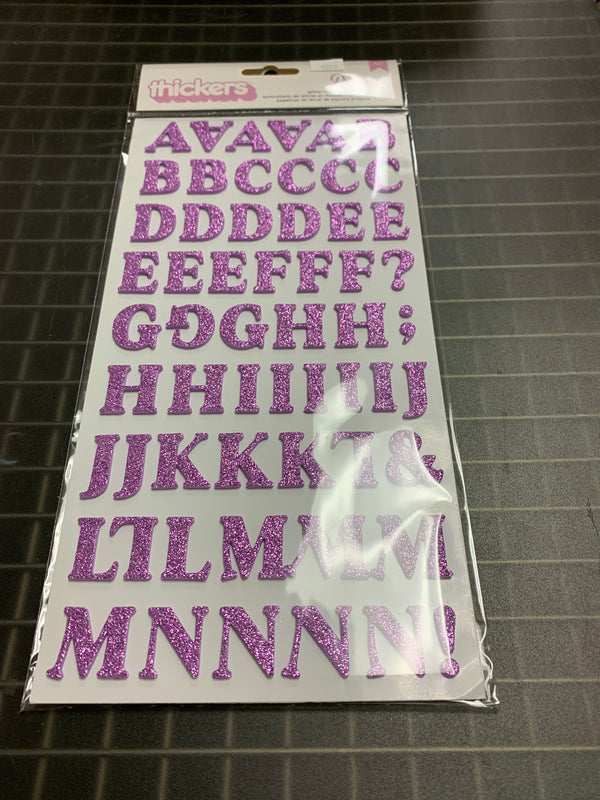 Glittered Alphabet Thickers - Dreamer