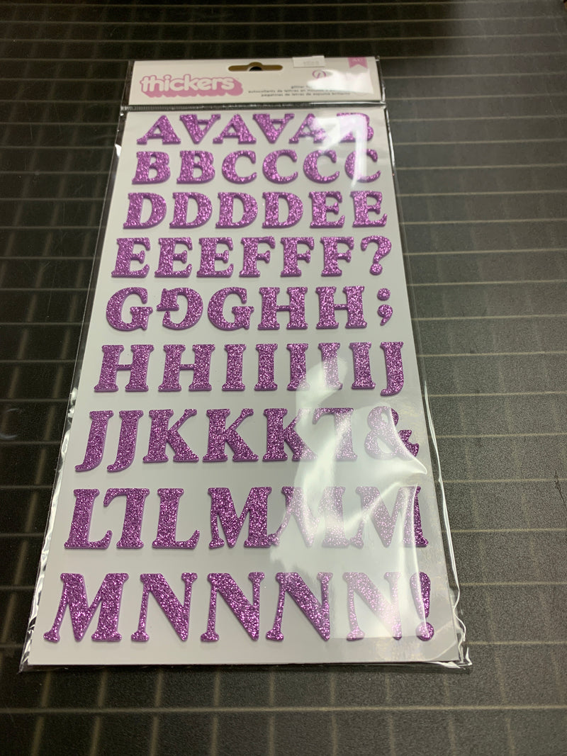 Glittered Alphabet Thickers - Dreamer