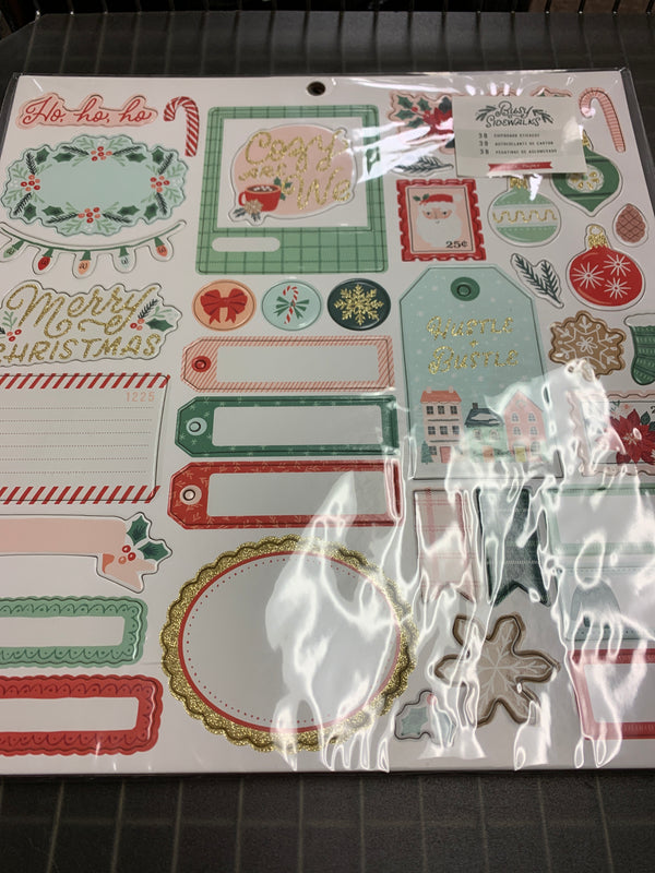 Busy Sidewalk Chipboard Stickers