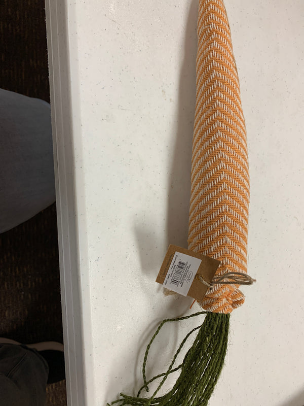 Orange Herringbone  Fabric Carrot