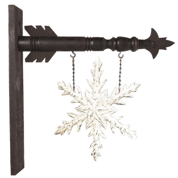 Glittered Snowflake Arrow