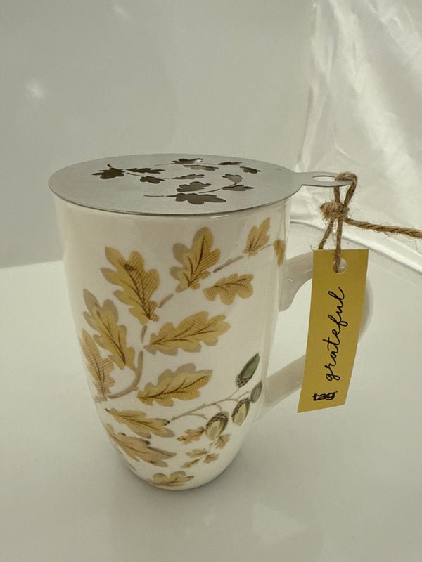 Oak Leaf Acorn Mug & Stencil Set