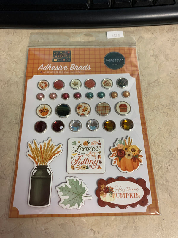 Adhesive Brads - Harvest