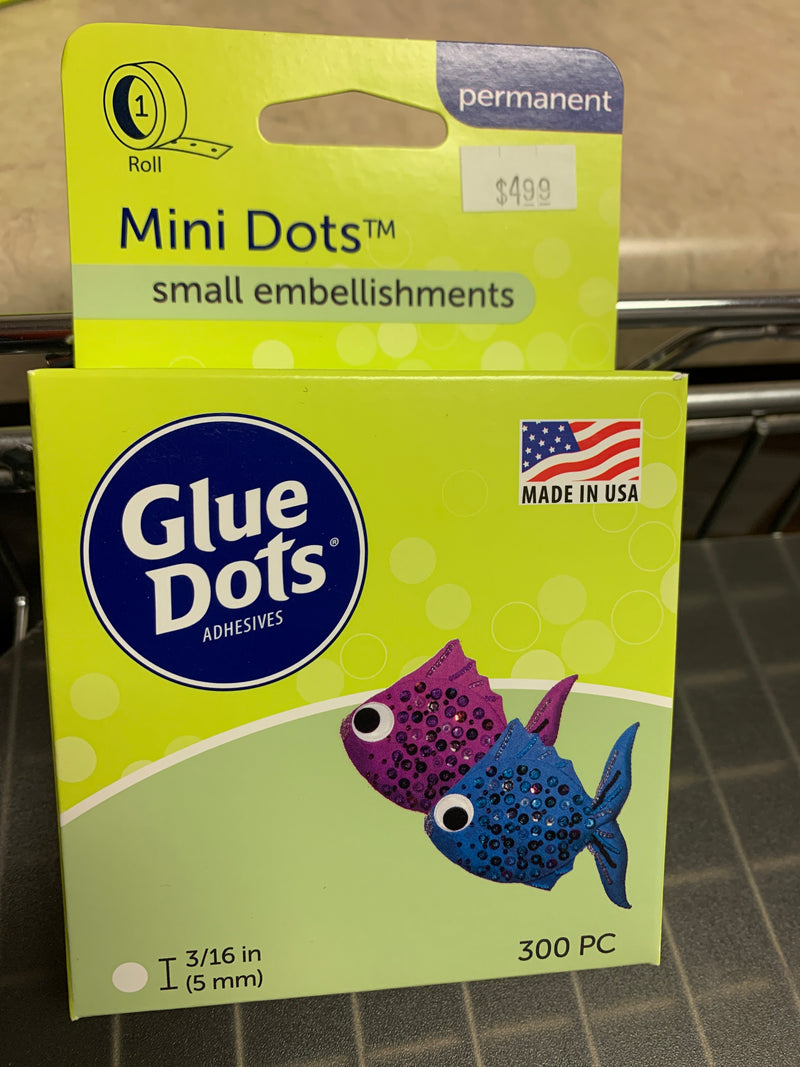 mini glue dots 3/16in -  300pc