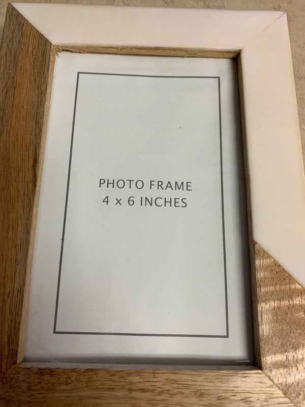 Wood & Cream Photo Frame - 4x6