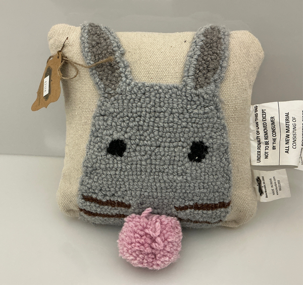 Bunny Face Mini Hook Pillow