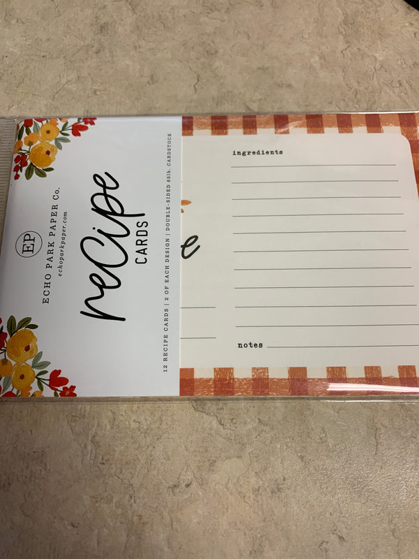Hello Autumn  -  Recipe Cards