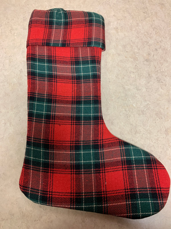 Plaid Stockings -  Red, Green, and Black