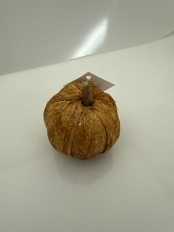 Tan Faux Mini Pumpkin