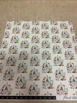 In Love In Paris - French Girl  - 12 x 12 - Scrapbook Paper