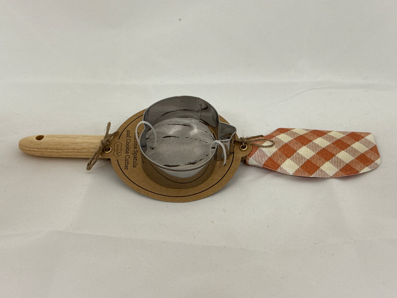 Orange Check Spatula Set
