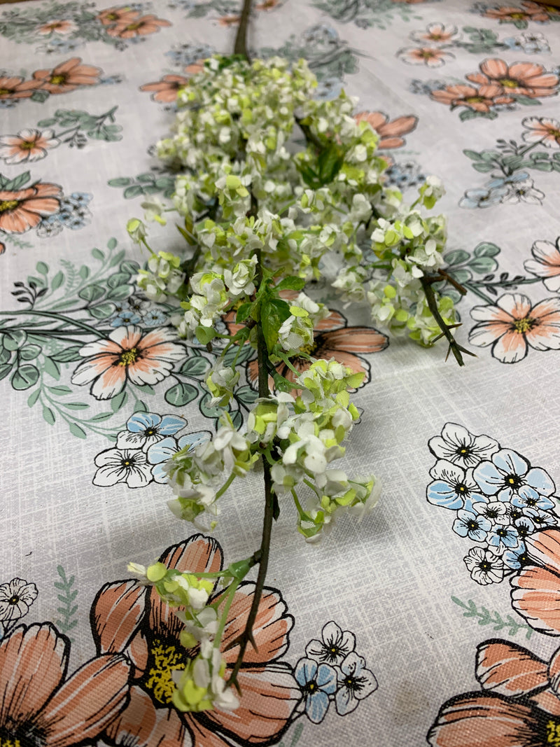 Cream Wild Blossom Stem - 34inch