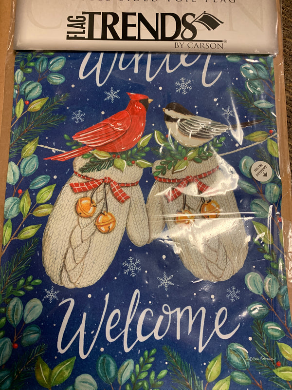 Mittens & Birds - Garden Flag