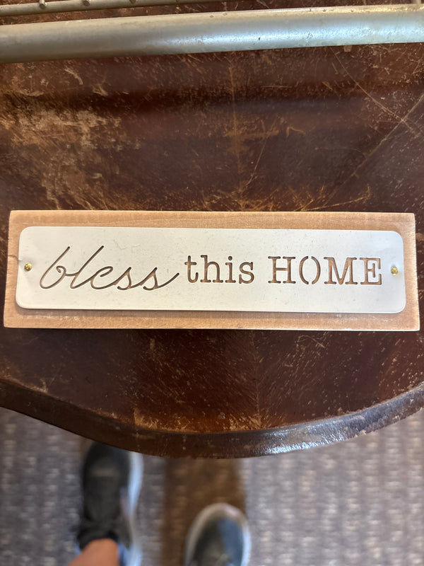 Wood and Enamel Inspirational Table Top Signs