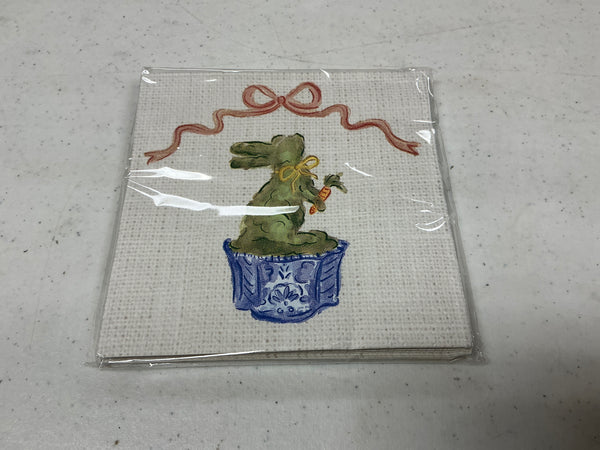 Bunny Topiary Napkin