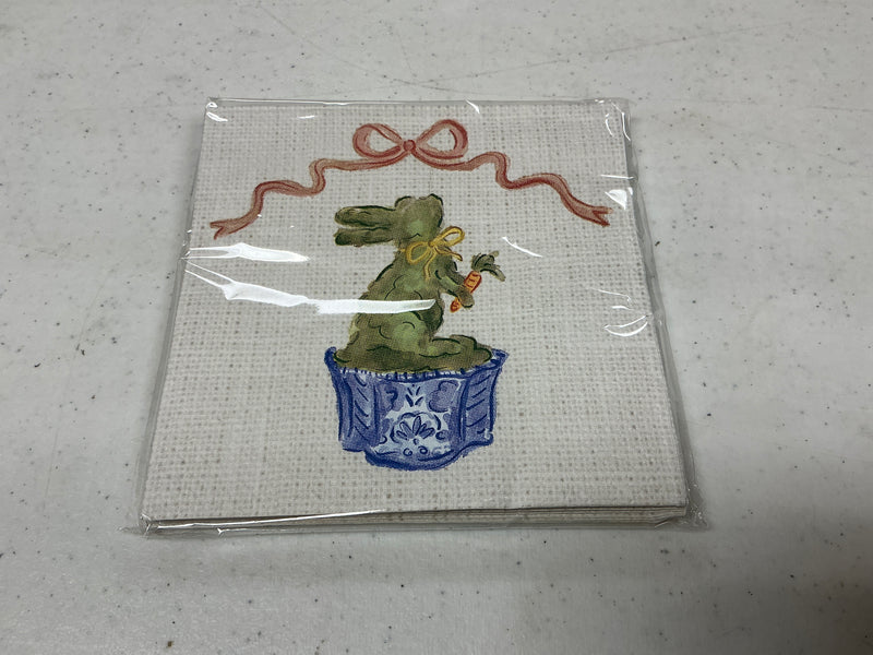 Bunny Topiary Napkin