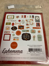 Hello Autumn - Diecut Cardstock Pieces -33 Pieces