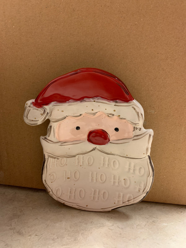 Santa Xmas Tidbit Plate